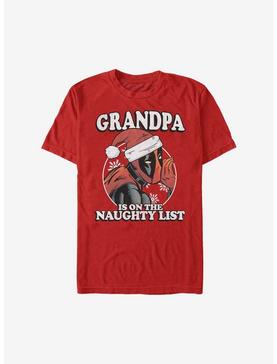 Marvel Deadpool Grandpa Is On the Naughty List Holiday T-Shirt, , hi-res