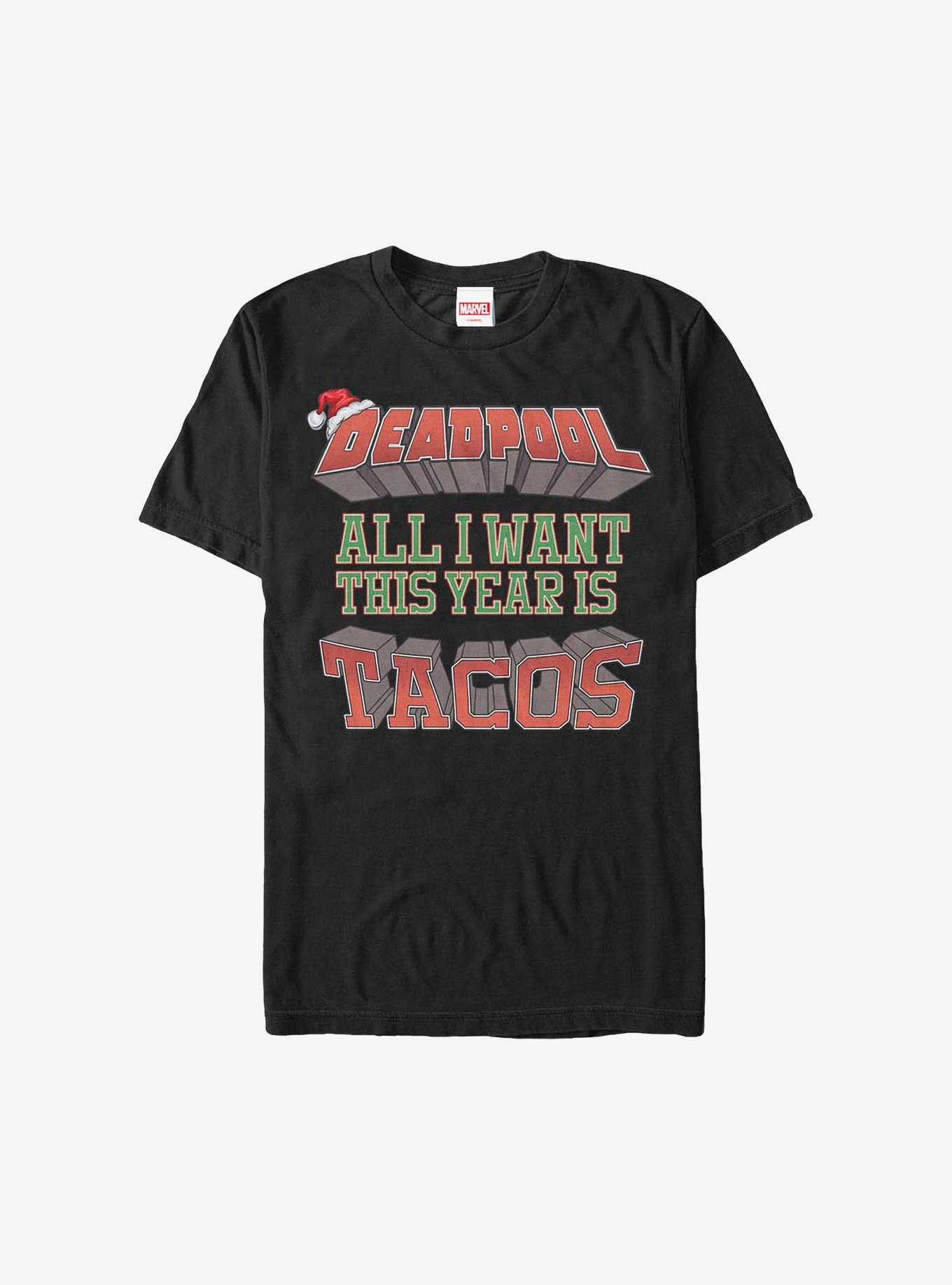 Marvel Deadpool Tacos This Year Holiday T-Shirt, , hi-res
