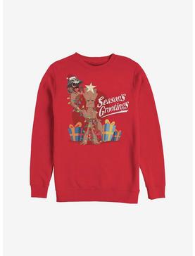 Marvel Guardians Of The Galaxy Seasons Grootings Holiday Sweatshirt, , hi-res