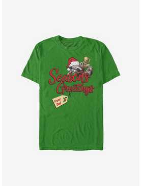 Marvel Guardians Of The Galaxy Seasons Greetings From Dad Holiday T-Shirt, , hi-res
