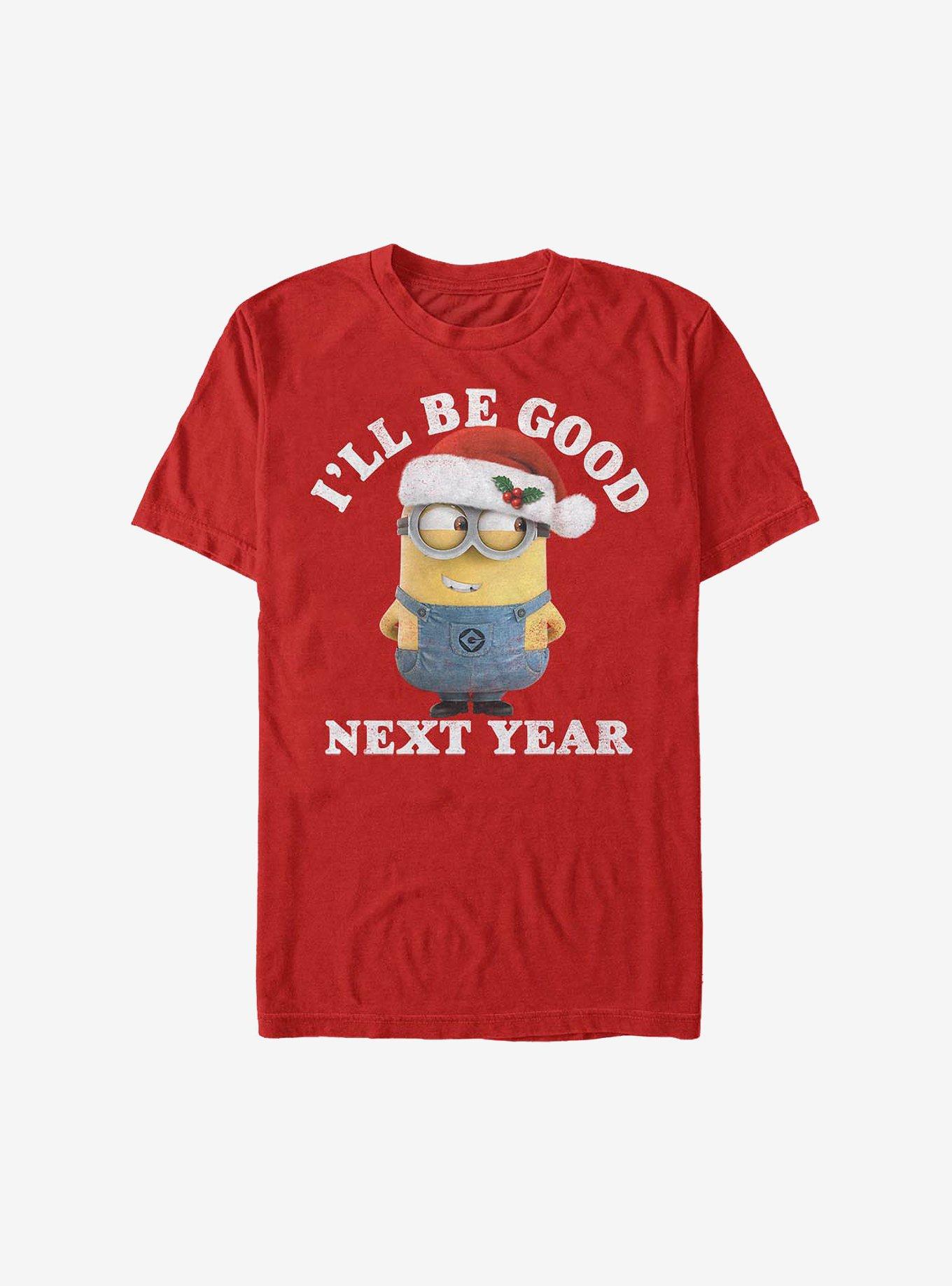 Minion I'll Be Good Holiday T-Shirt, , hi-res