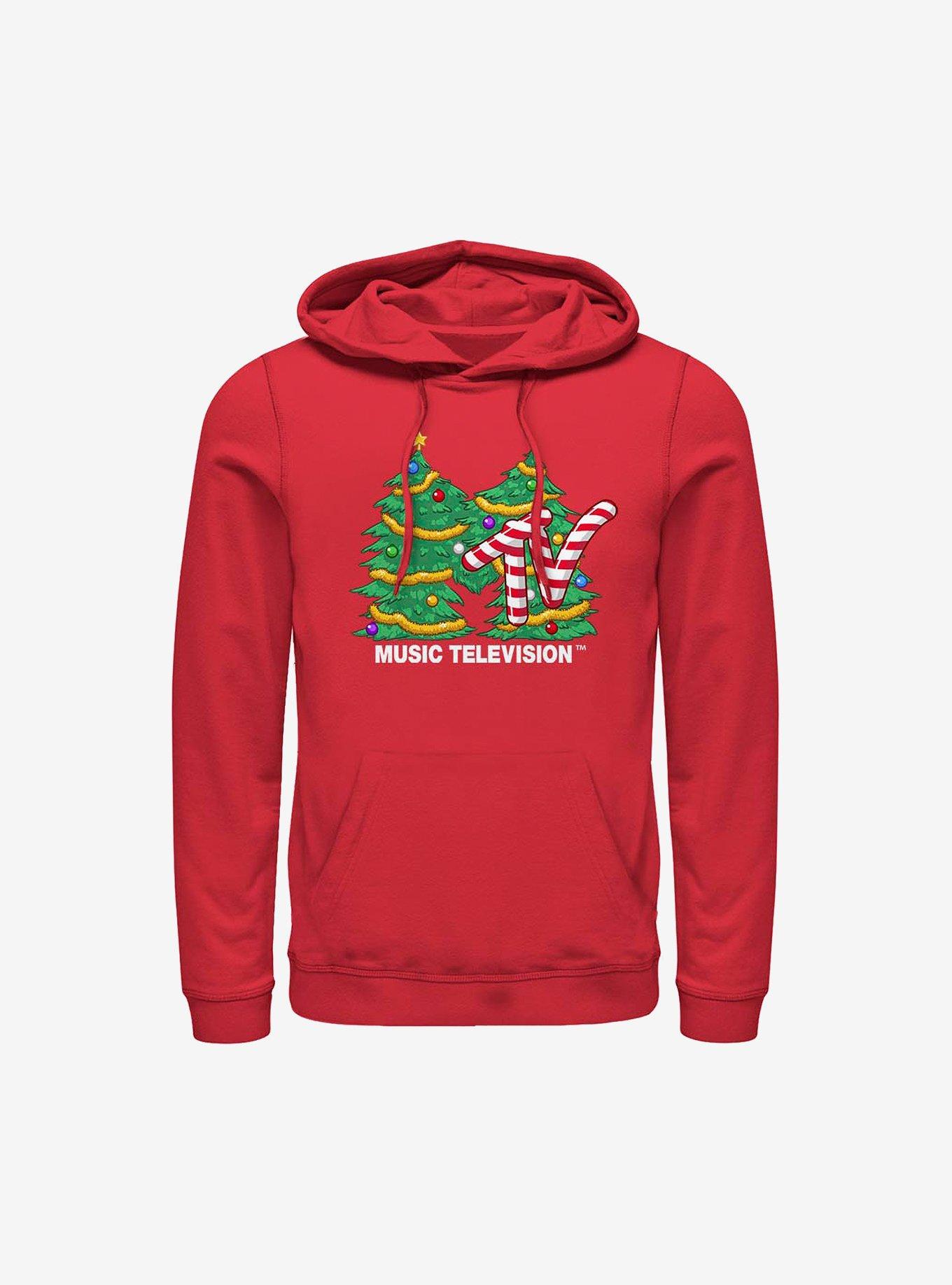 MTV Christmas Tree Logo Hoodie, , hi-res