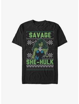 Marvel She Hulk Christmas Pattern Sweater T-Shirt, , hi-res