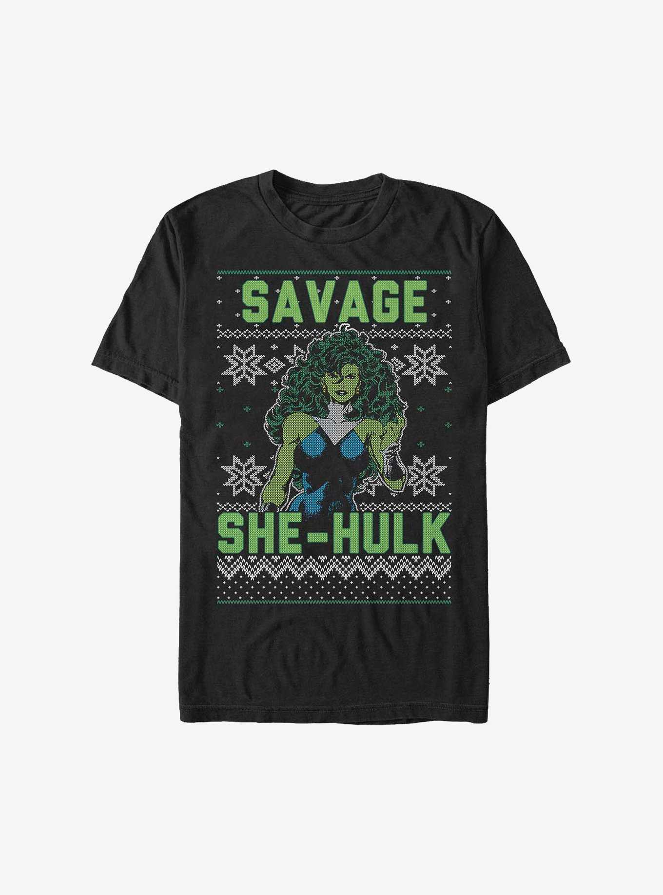 Marvel She Hulk Christmas Pattern Sweater T-Shirt, , hi-res