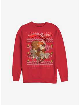 Marvel Christmas Pattern Squirrel Sweatshirt, , hi-res