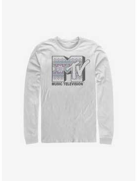 MTV Christmas Pattern Long-Sleeve T-Shirt, , hi-res
