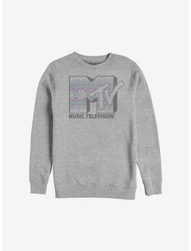 MTV Christmas Pattern Logo Sweatshirt, , hi-res