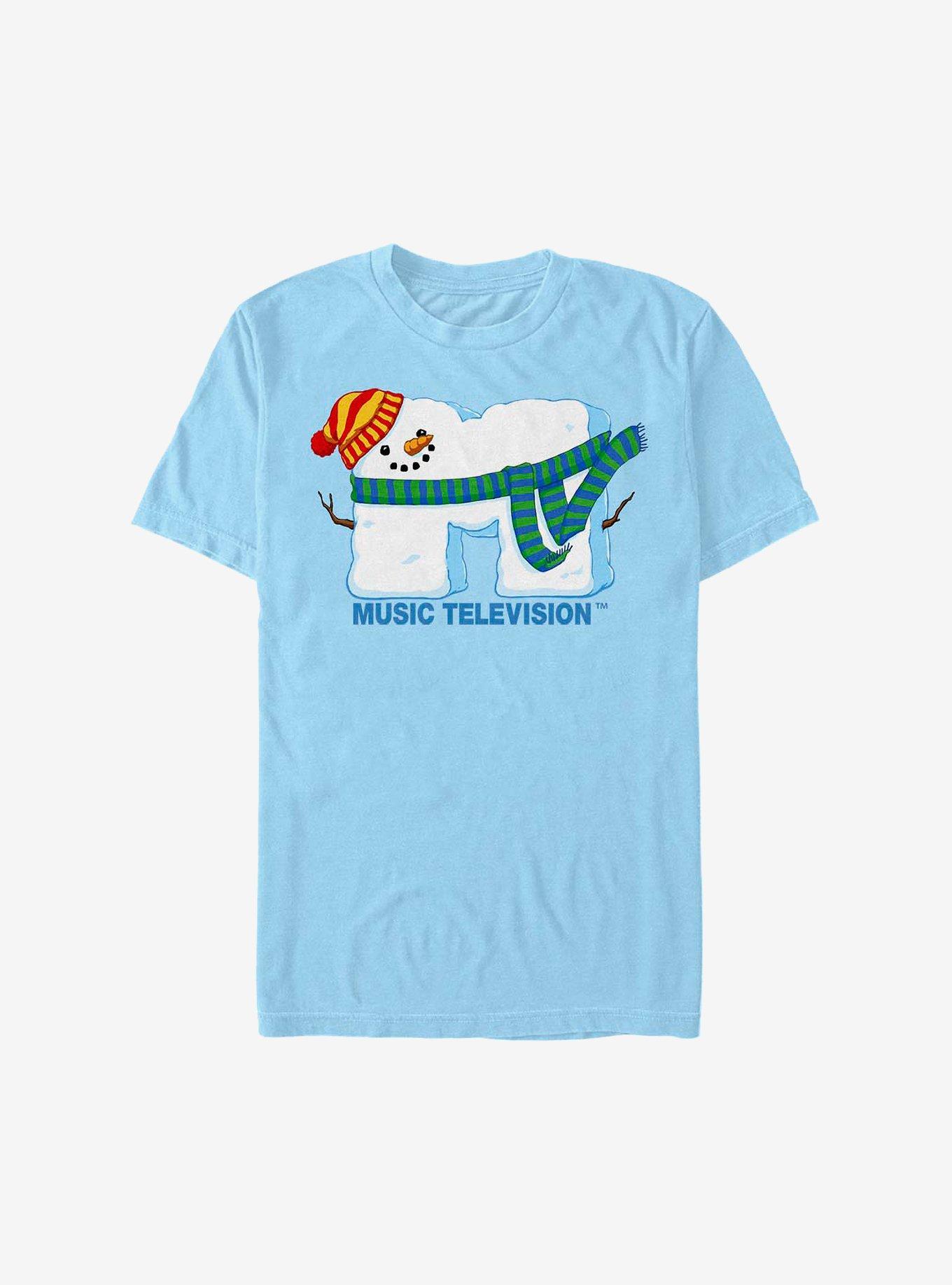 MTV Snowman Logo T-Shirt, LT BLUE, hi-res