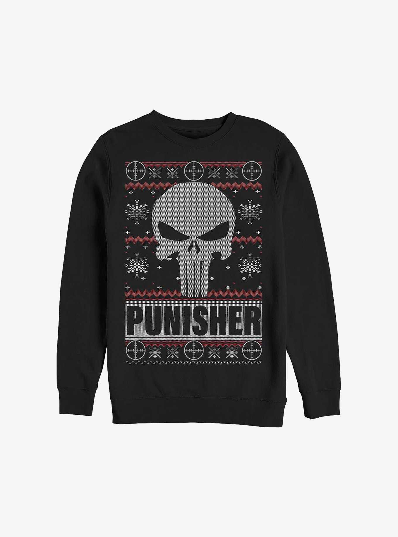 Marvel Punisher Christmas Pattern Sweatshirt, , hi-res