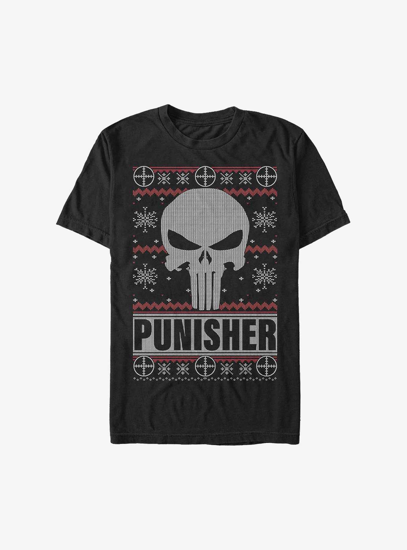 Marvel Punisher Christmas Pattern Sweater T-Shirt, , hi-res