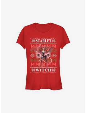 Marvel Scarlet Witch Ugly Christmas Sweater Girls T-Shirt, , hi-res