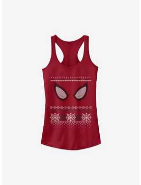 Marvel Spider-Man Christmas Sweater Eyes Girls Tank, , hi-res