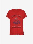 Marvel Spider-Man Made It Holiday Girls T-Shirt, RED, hi-res