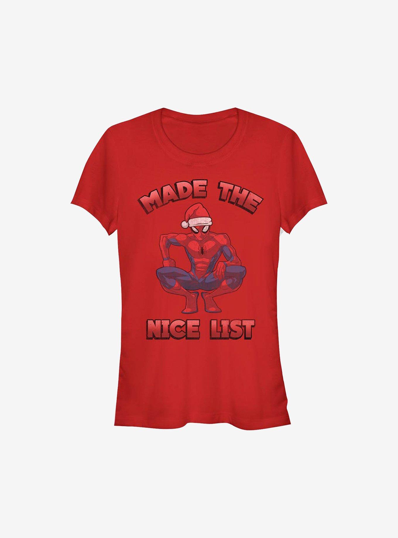 Marvel Spider-Man Made It Holiday Girls T-Shirt, RED, hi-res