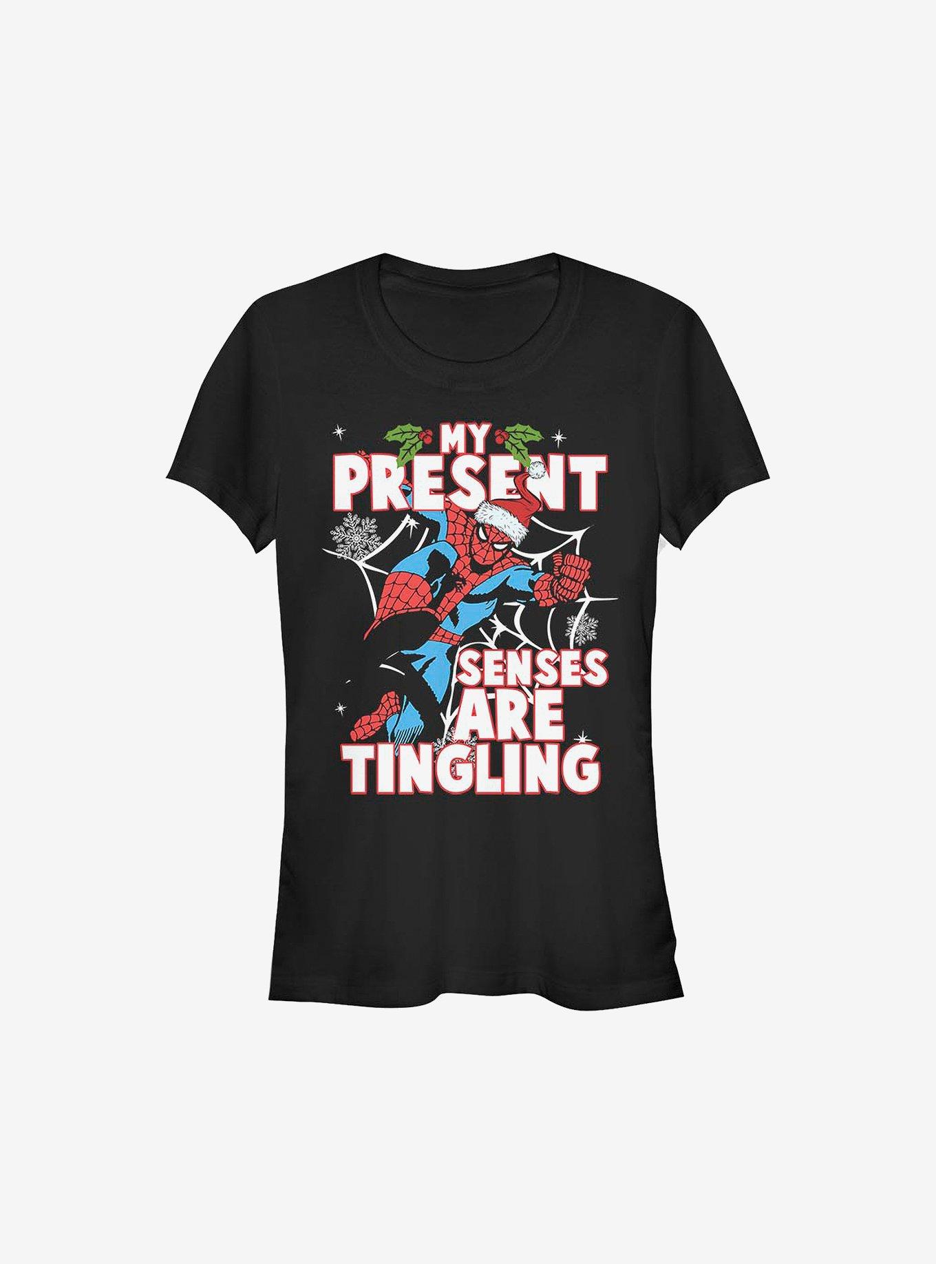 Marvel Spider-Man Present Senses Holiday Girls T-Shirt, , hi-res