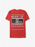 Nintendo Keep It Classic Controller Christmas T-Shirt, RED, hi-res