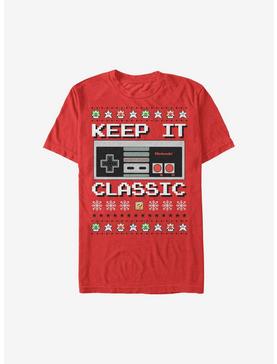 Nintendo Keep It Classic Controller Christmas T-Shirt, , hi-res