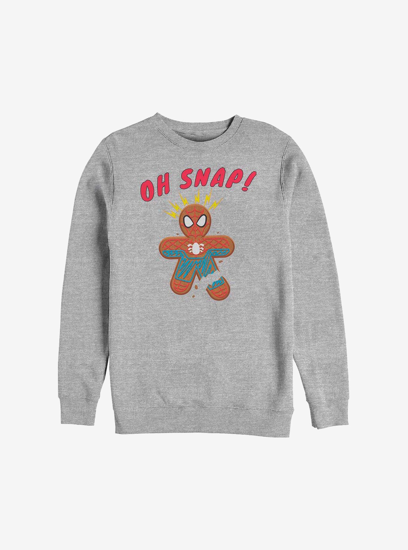 Marvel Spider-Man Spider Cookie Holiday Sweatshirt, ATH HTR, hi-res