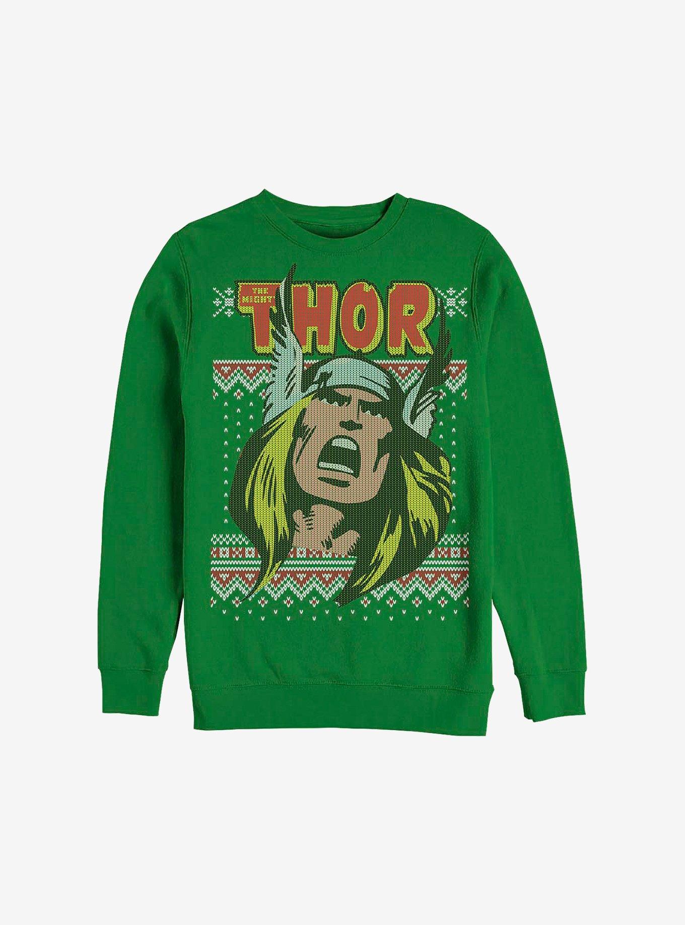Marvel Thor Presents Holiday Sweatshirt, KELLY, hi-res