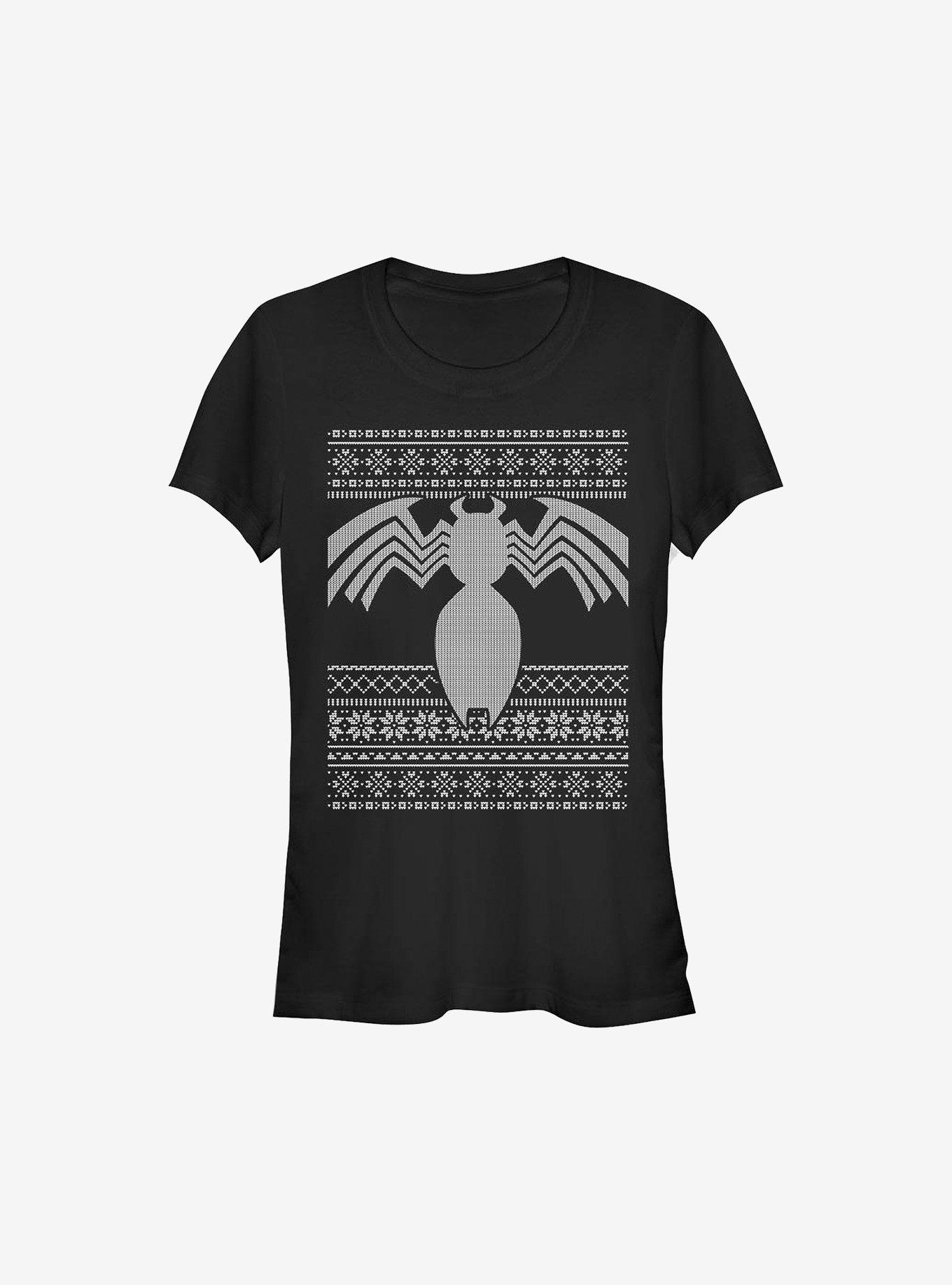 Marvel Venom Holidays Girls T-Shirt, BLACK, hi-res