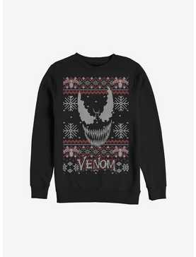 Marvel Venom Face Christmas Pattern Sweatshirt, , hi-res