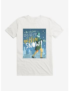 Elf Buddy Don't Eat Yellow Snow T-Shirt, WHITE, hi-res