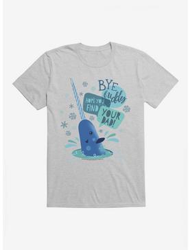 Elf Mr. Narwhal Farewell T-Shirt, HEATHER GREY, hi-res