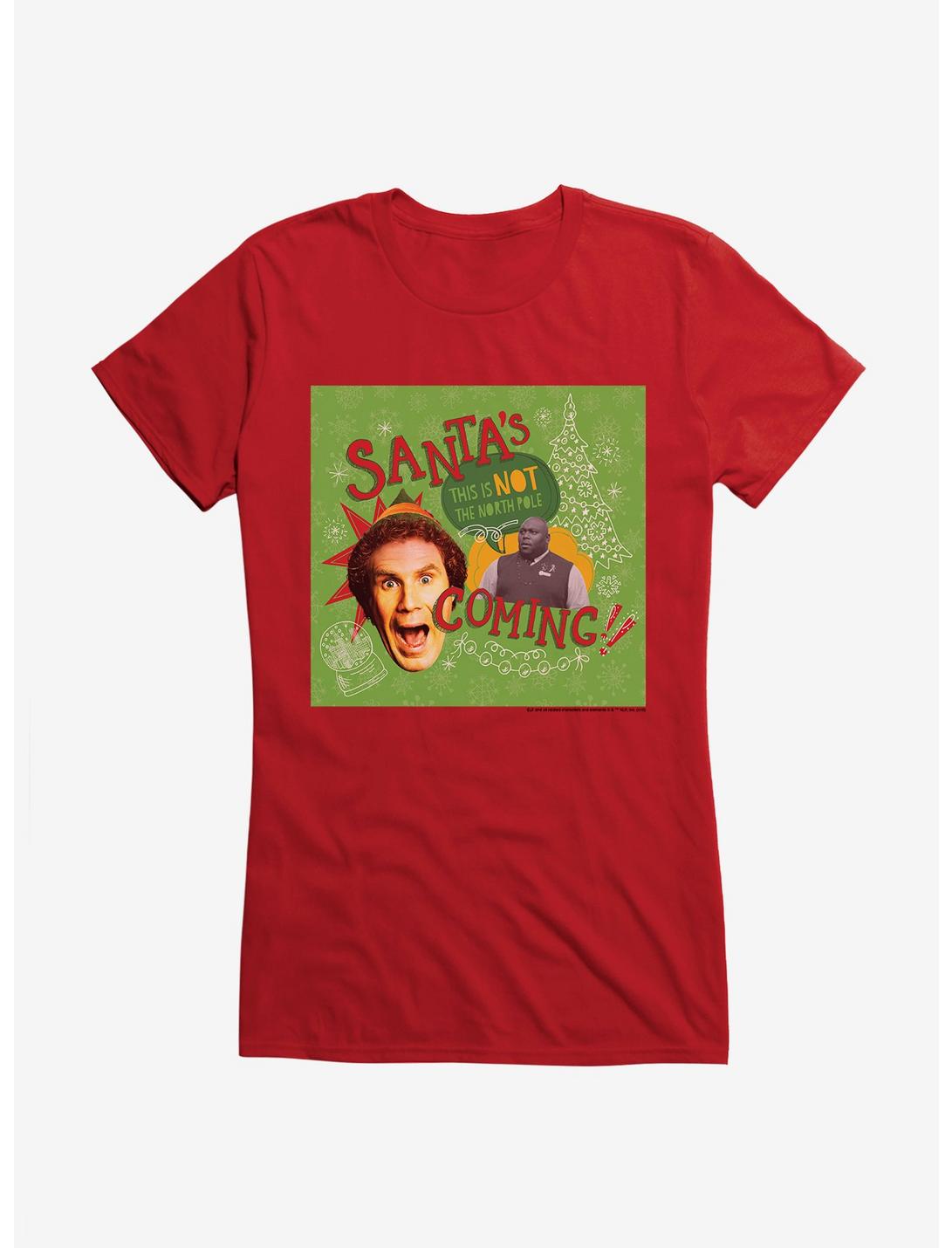 Elf Buddy Santa's Coming Girls T-Shirt, , hi-res