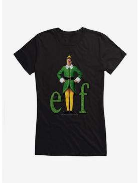 Elf Classic Logo Black Trace Girls T-Shirt, BLACK, hi-res