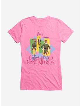 Elf Cotton Headed Ninny Muggins Girls T-Shirt, CHARITY PINK, hi-res