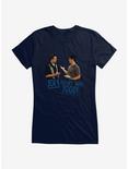 Friends Joey Doesn't Share Food Girls T-Shirt, NAVY, hi-res