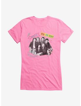 Friends Neon Icon Signs Girls T-Shirt, CHARITY PINK, hi-res
