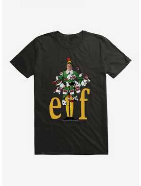 Elf Yellow Logo With Icons T-Shirt, , hi-res