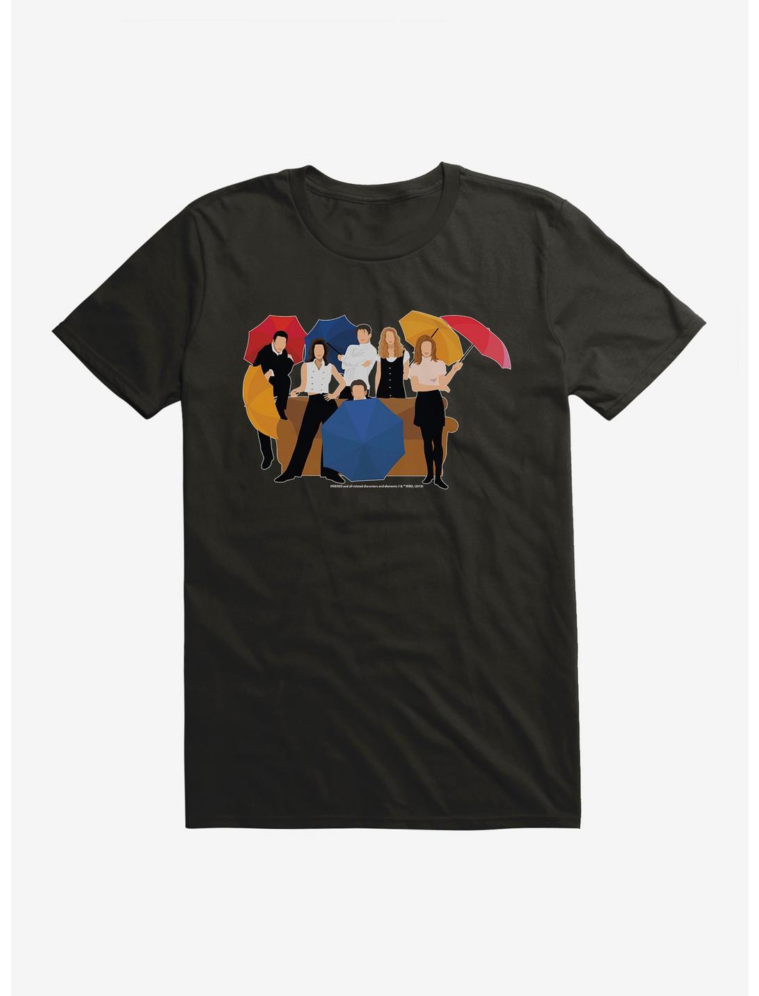 Friends Character Silhouettes T-Shirt, BLACK, hi-res