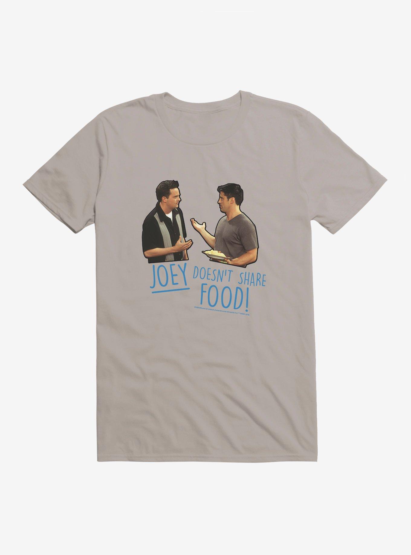 Friends Joey Doesn't Share Food T-Shirt, LIGHT GREY, hi-res