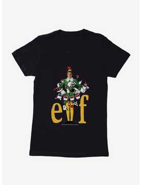 Elf Yellow Logo With Icons Womens T-Shirt, , hi-res