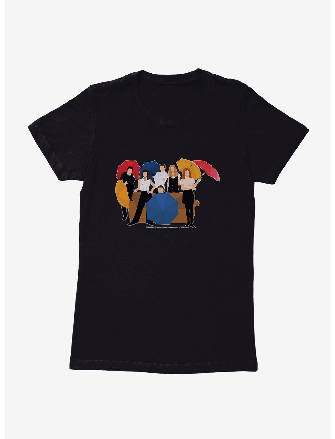 Friends Character Silhouettes Womens T-Shirt, BLACK, hi-res