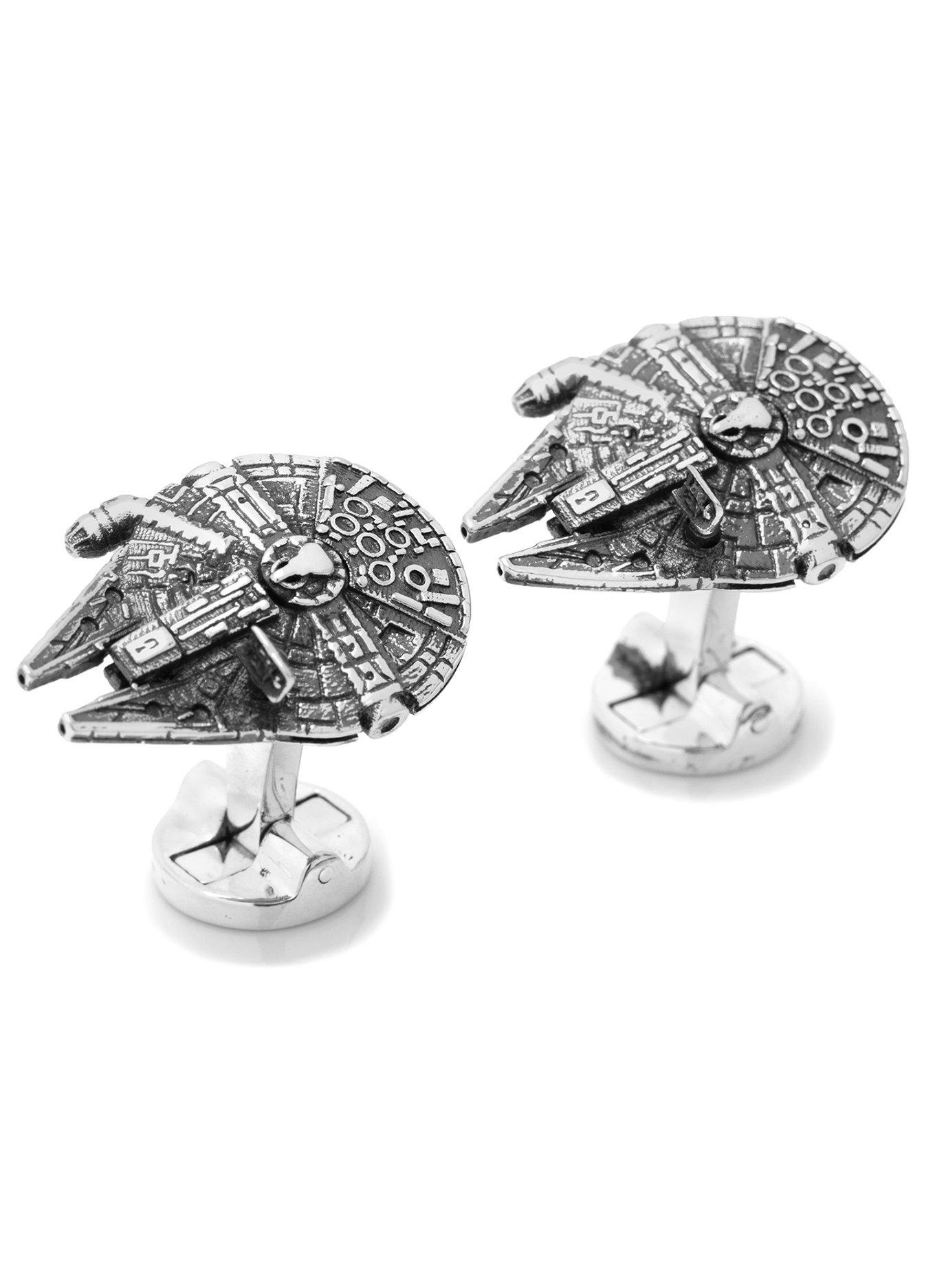 3D Star Wars Millennium Falcon Cufflinks