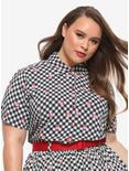 Her Universe Disney Snow White And The Seven Dwarfs Poison Apple Gingham Woven Button-Up Plus Size, MULTI, hi-res