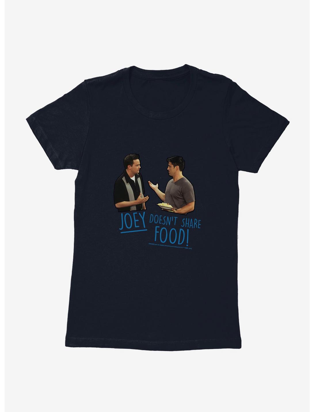 Friends Joey Doesn't Share Food Womens T-Shirt, MIDNIGHT NAVY, hi-res