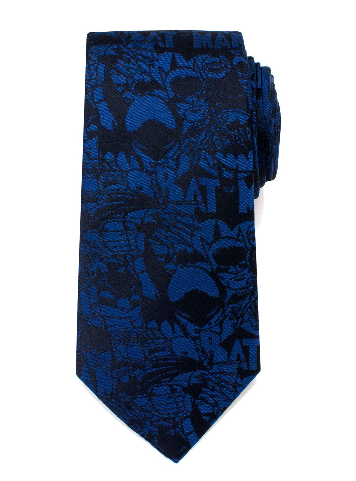 DC Comics Batman Blue Comic Tie, , hi-res