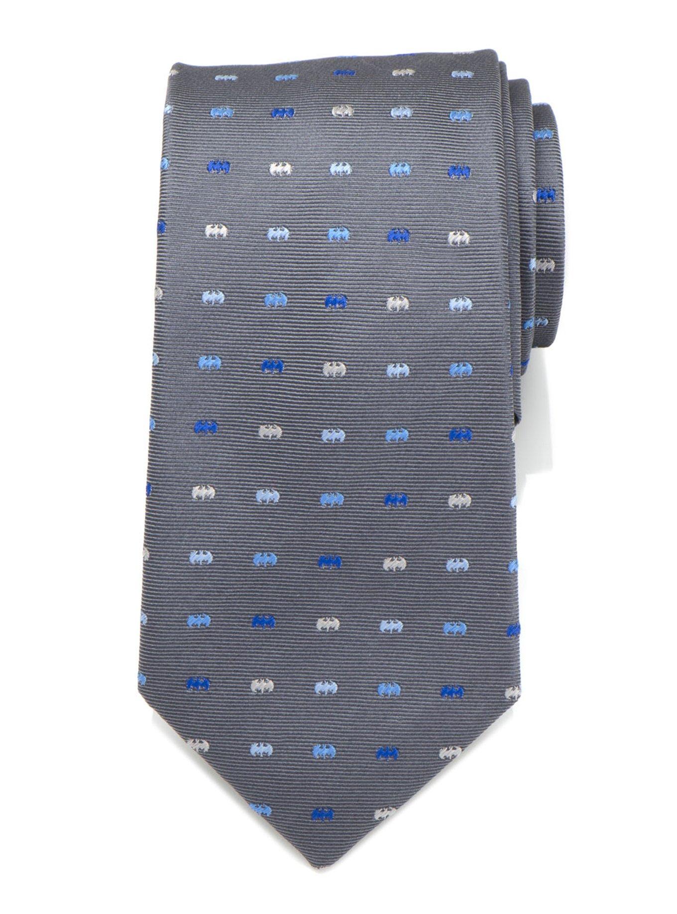 DC Comics Batman Icon Gray Mens Tie, , hi-res