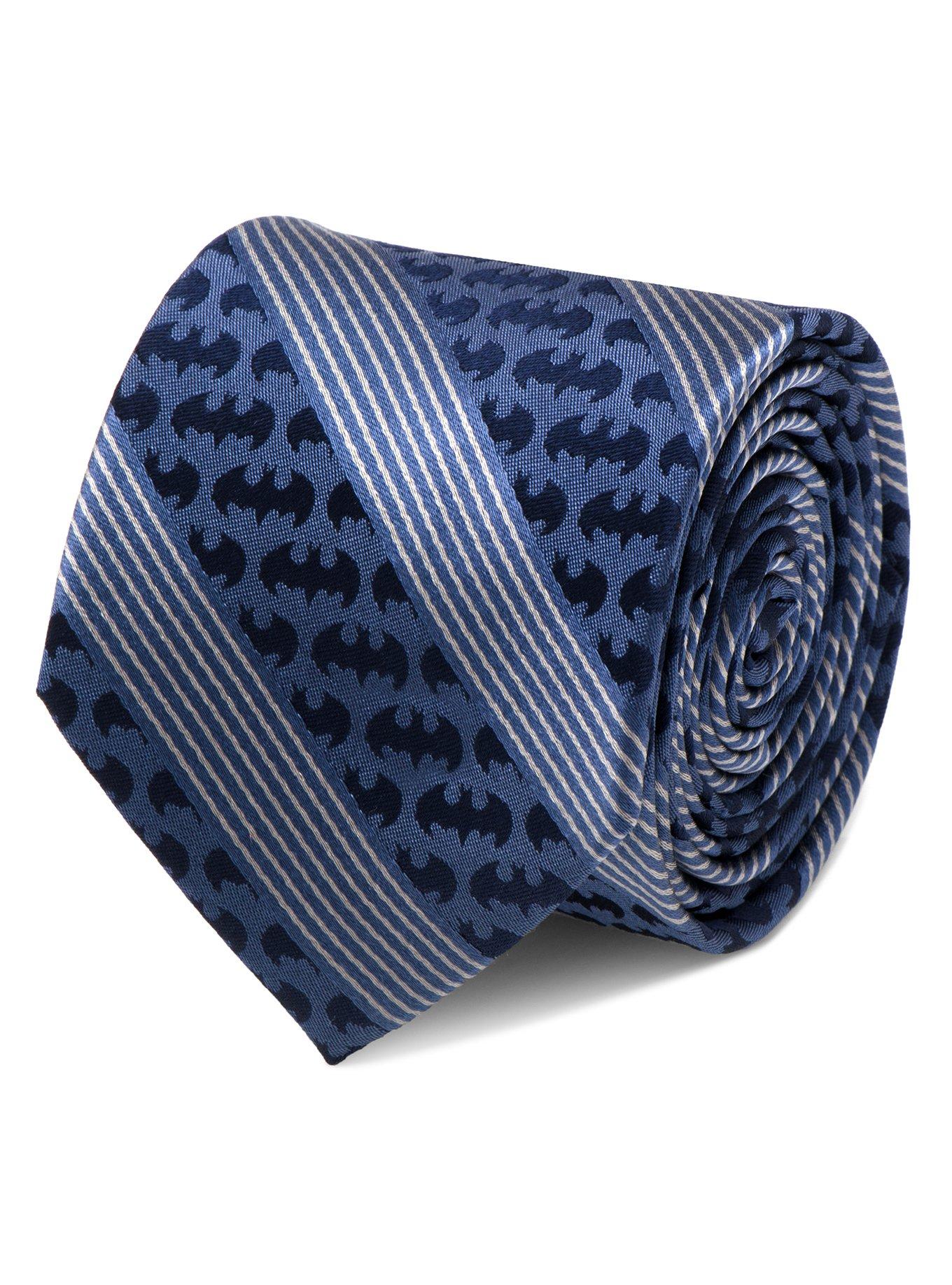 DC Comics Batman Pinstripe Navy Tie