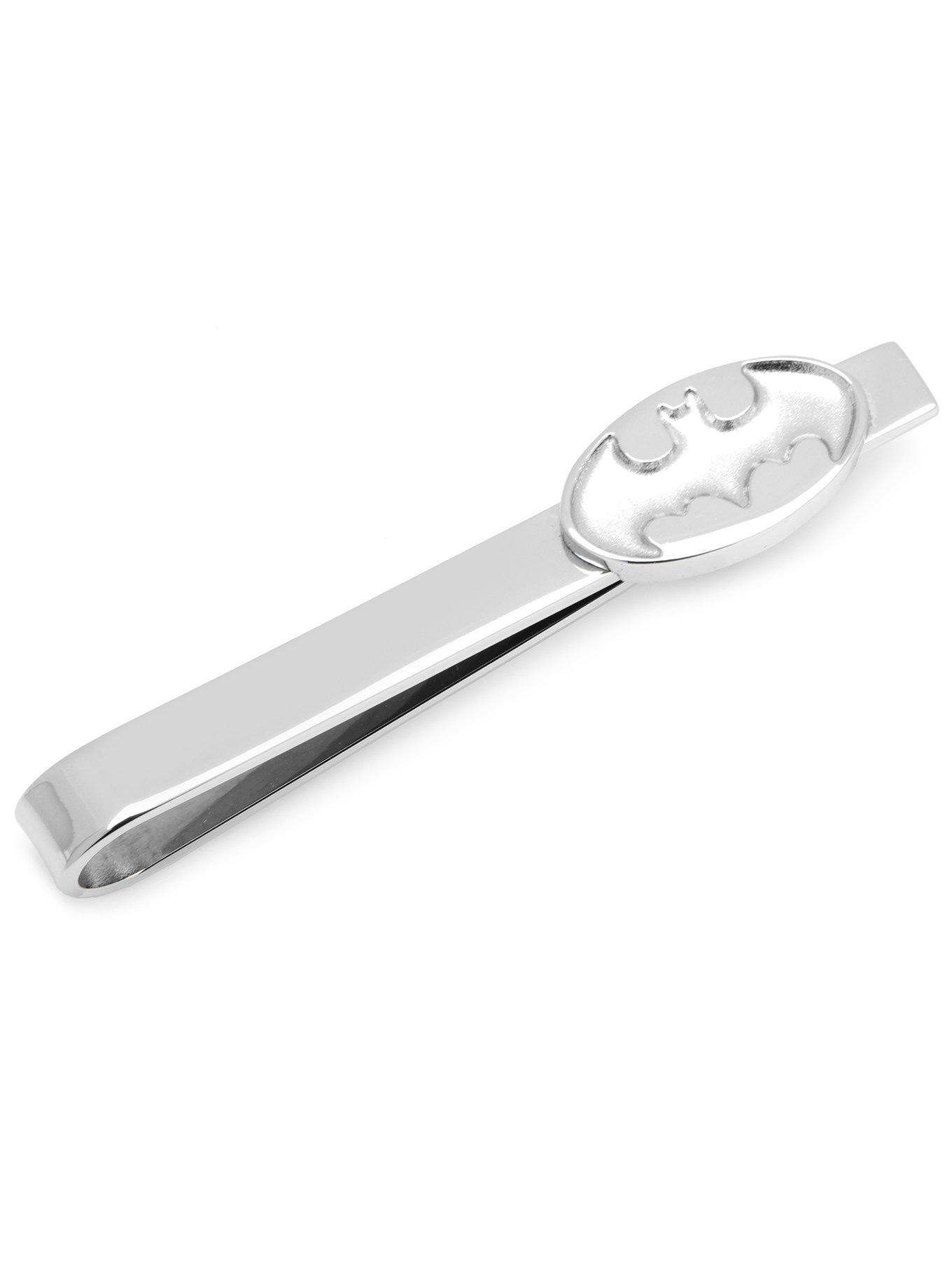 DC Comics Batman Recessed Shield Stainless Steel Tie Bar, , hi-res