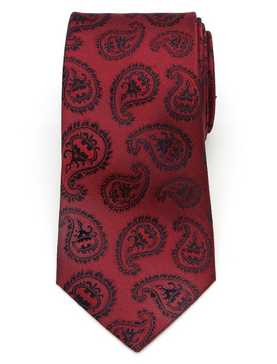 DC Comics Batman Red Paisley Tie, , hi-res