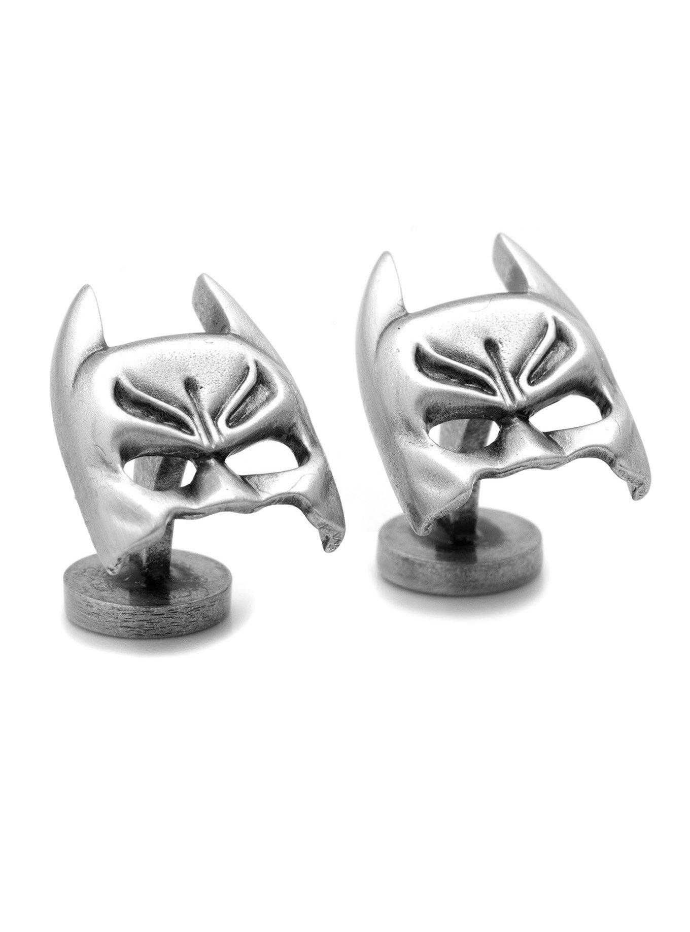 DC Comics Batman Silver Mask Cufflinks, , hi-res