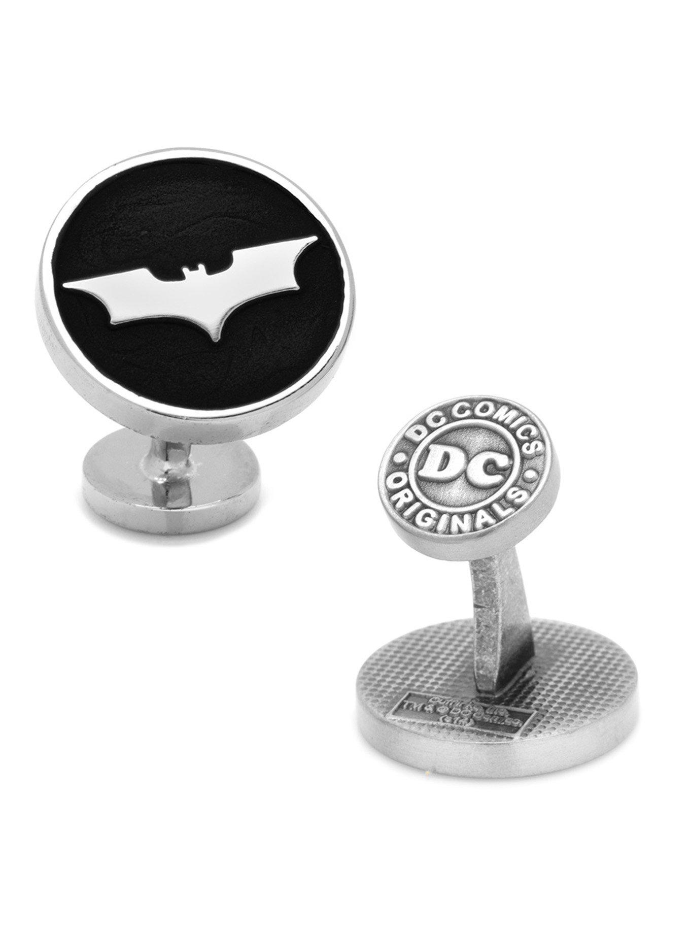 Dark Knight Recessed Black Cufflinks, , hi-res