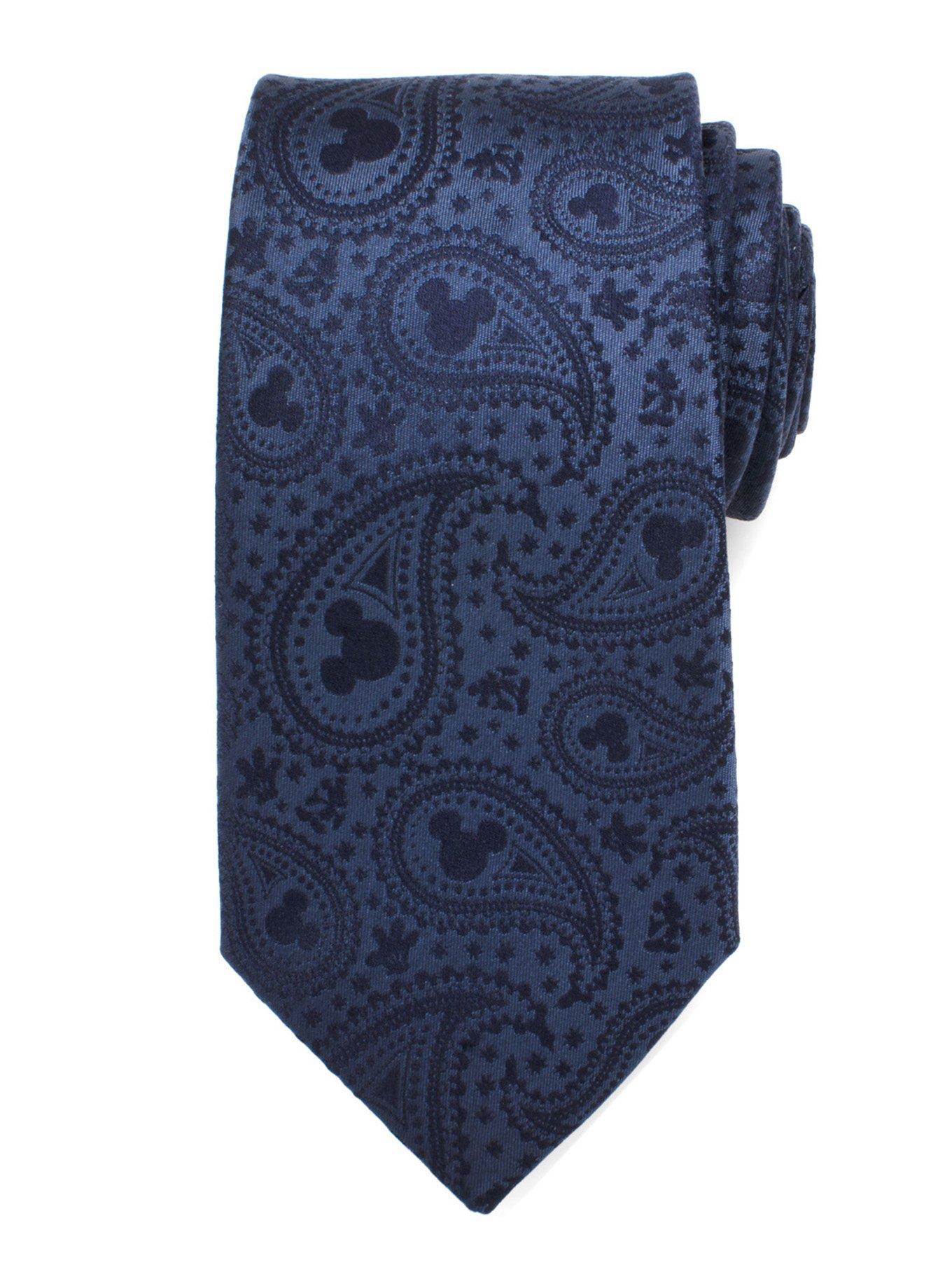 Disney Mickey Mouse Navy Paisley Tie, , hi-res