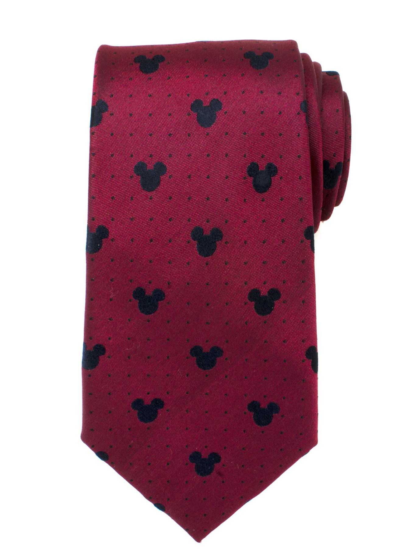 Disney Mickey Mouse Red Pin Dot Tie, , hi-res