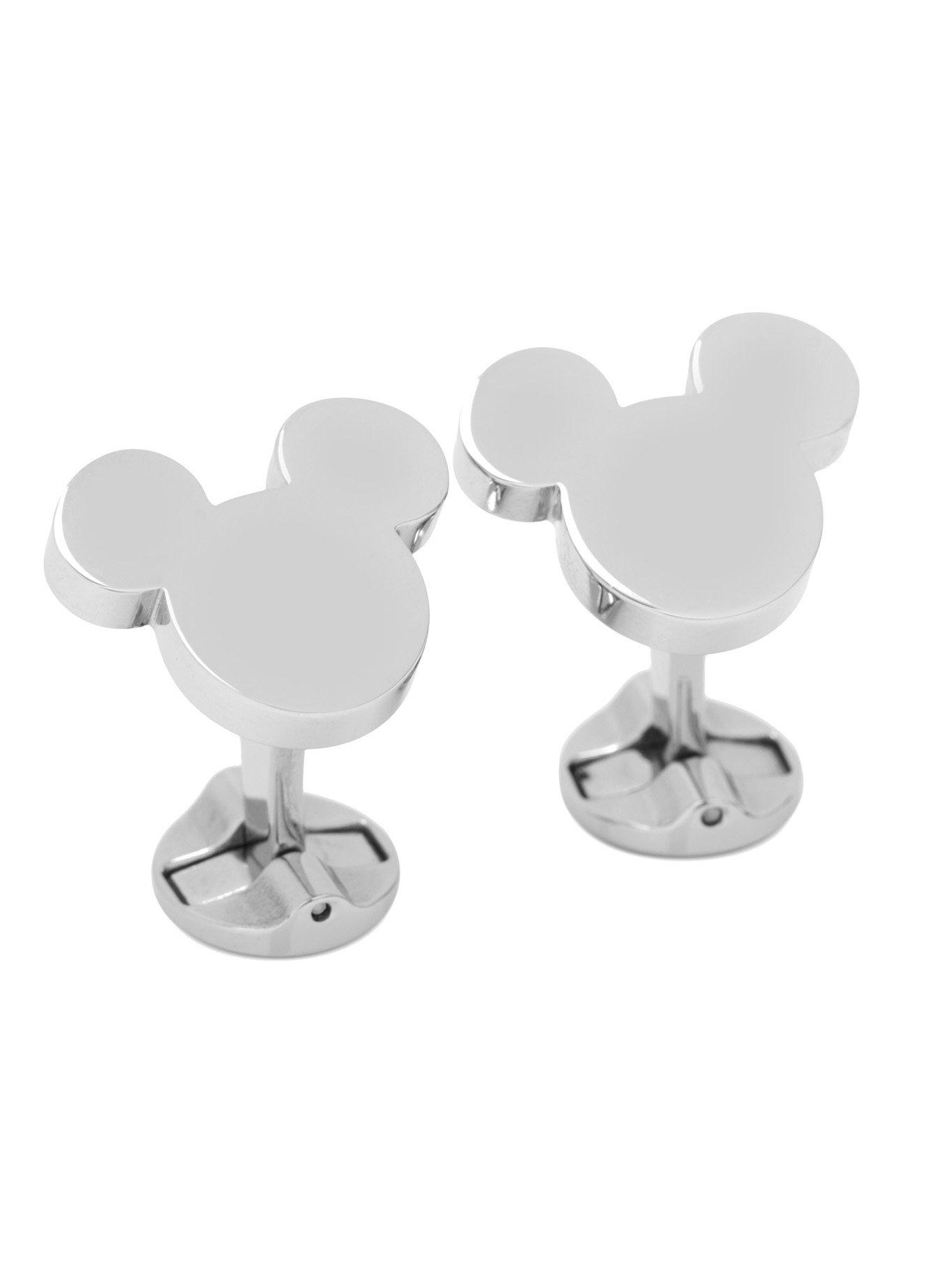 Disney Mickey Mouse Silhouette Stainless Steel Cufflinks, , hi-res